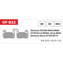 GF Brake Pads 822 Ad MTB Shimano (without spring, spring, pens)