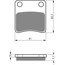 Brake plates Goldfren 110 AD