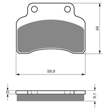 Brake plates Goldfren 136 AD