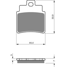 Brake plates Goldfren 140 AD