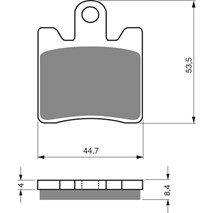 Brake plates Goldfren 147 AD