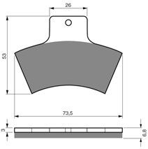 Goldfren Brake Plates 179 Ad