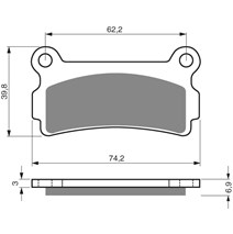 Brake plates Goldfren 180 AD