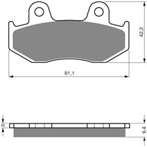 Brake plates Goldfren 188 AD