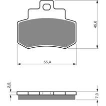 Brake plates Goldfren 192 AD