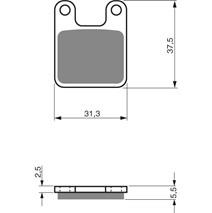 Brake plates Goldfren 201 Ad