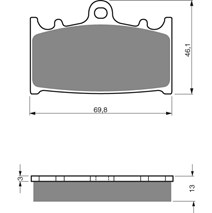 Brake plates Goldfren 206 AD