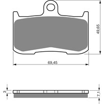 Brake plates Goldfren 207 S3