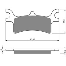 Brake plates Goldfren 209 AD