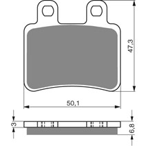 Brake plates Goldfren 211 AD