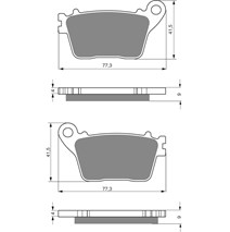 Brake plates Goldfren 242 AD