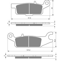 Brake plates Goldfren 252 AD