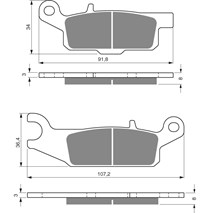 Goldfren brake plates 253 AD