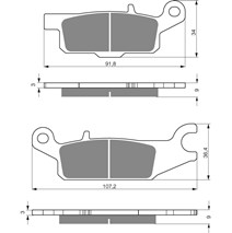 Brake plates Goldfren 255 AD