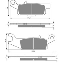 Brake plates Goldfren 256 AD