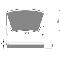 Brake plates Goldfren 260 AD