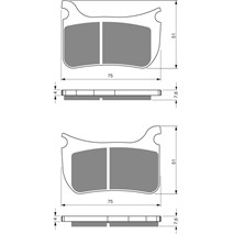 Brake plates Goldfren 276 GP6