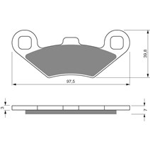 Brake plates Goldfren 280 AD