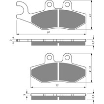 Brake plates Goldfren 293 AD