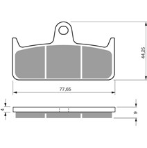 Brake plates Goldfren 301 GP4