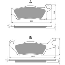 Brake plates Goldfren 309 AD