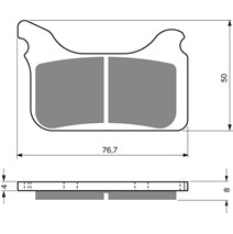 Brake plates Goldfren 231 AD