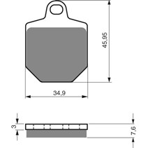 Brake plates Goldfren 238 AD