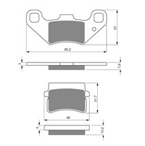 Brake plates Goldfren 288 AD