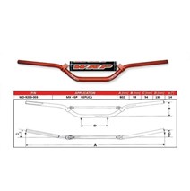 TAPER-X 28.6mm handlebars MX-GP Replica