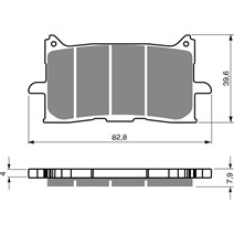 GOLDFREN 379 K5 brake pads