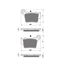 brake pads GOLDFREN 416 AD    